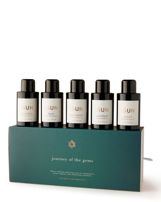Journey of the Gems | Collection of Five Travel-size Gemstone Oils
